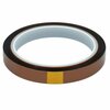 Bertech High-Temperature Kapton Tape, 1 Mil Thick, 9/16 In. Wide x 36 Yards Long, Amber KPT-9/16
